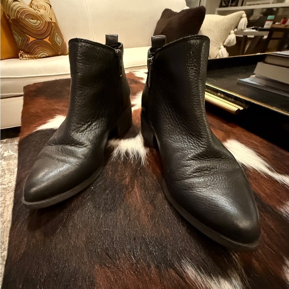 Franco Sarto Daralyn Leather Ankle Boots - Sz 8.5 - Picture 4 of 14